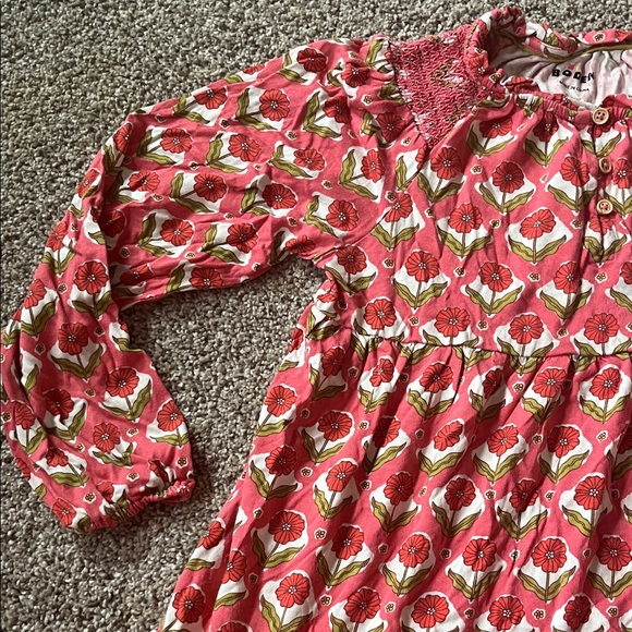 Boden Pink and White Floral Dress size 9-10 years medium EUC - Picture 3 of 3